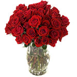 Designed New Year Greetings Bouquet of 36 Red Roses
