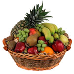 Bright Christmas Fresh Fruits in Basket