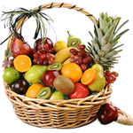 Dreamy Santa Christmas Fresh Fruits Gift Basket