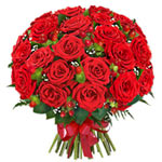 Dazzling Lager Bouquet of Long Stemmed Red Roses