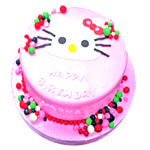 Pleasurable Round Shaped Cake for Birthday Celebration