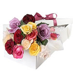 Impress them with this beautiful rose-colored box ...