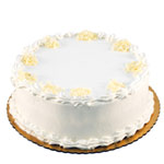Decorated Vanilla Cake