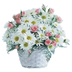 Pure Blooms Flower Basket 