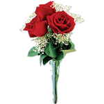 3 Red  Roses Bouquet