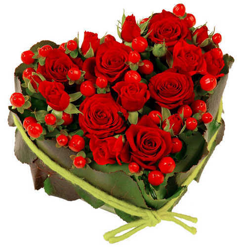 This gift of Indulgent Make Me Blush Heart Shape Rose Arrangement will mesmerize...