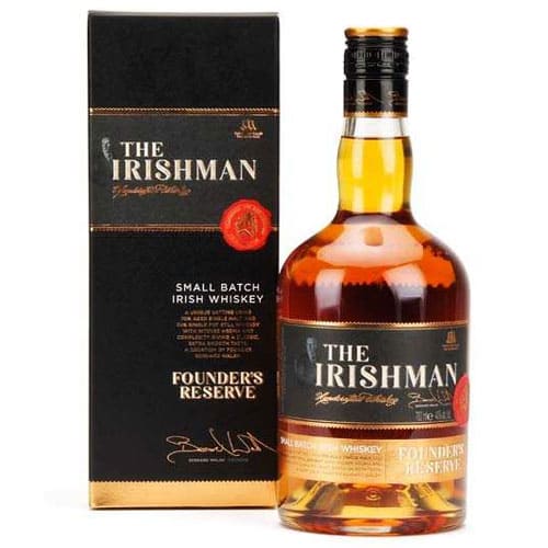 Appealing Gift of Single Bottle 40percent The Irishman Whiskey 70 cl