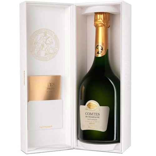 Reach out for this Balanced Gift of a Bottle of Taittinger Comtes De Champagne 2...