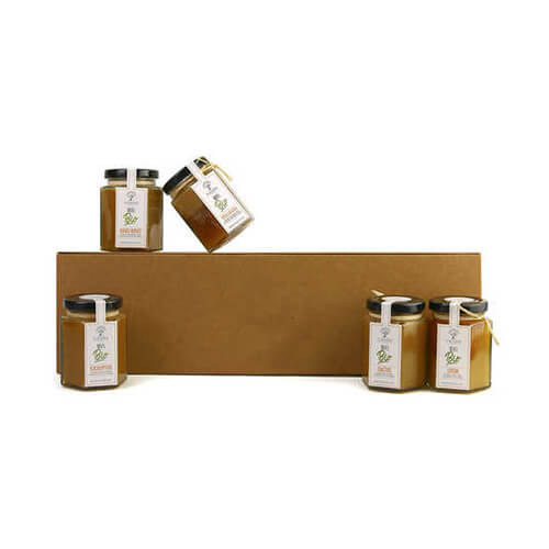 Pack of 5 Natural Honeys