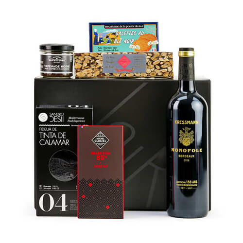 Trendy Box With Red Wine