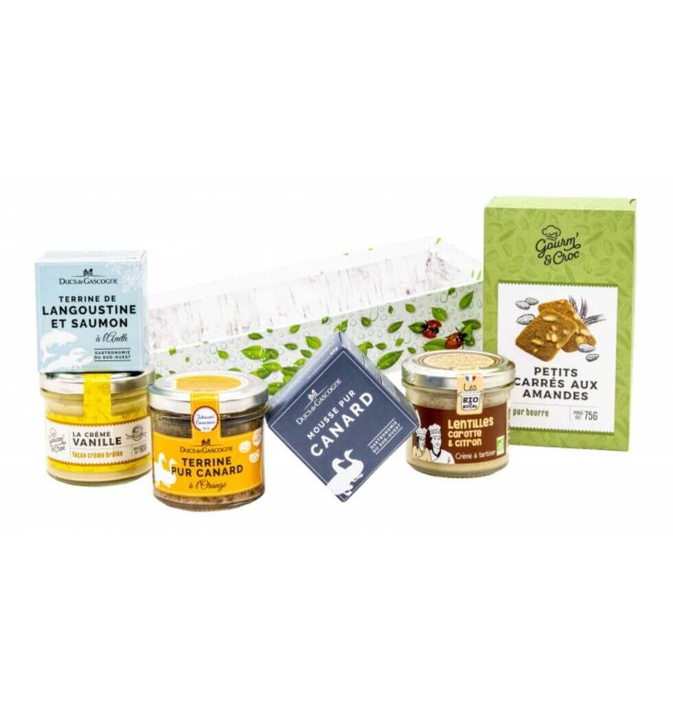 This gift basket contains delicious Natura spreads...
