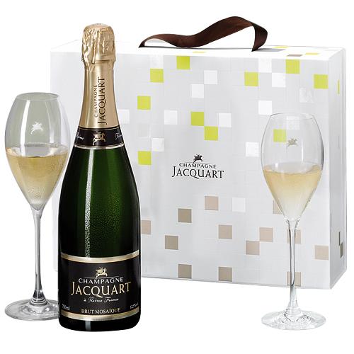 Cute Champagne Jacquart Mosaïque N Original Jacquart Champagne Glasses<br>