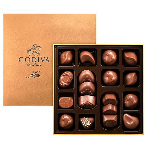 Just for Fun Godiva Connoisseur Milk Chocolate Treat Box