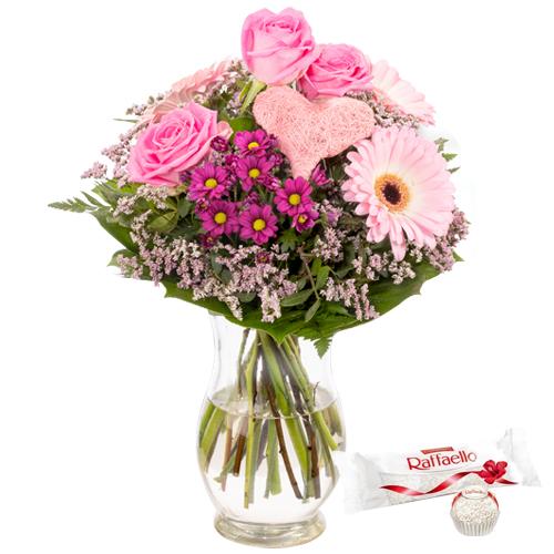 Angelic Floral Collection with Vase N Ferrero Bar