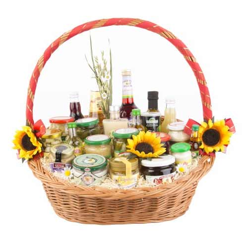 Just click and send this Festive Treasure of Seasonal Gift Basket conveying the ...
