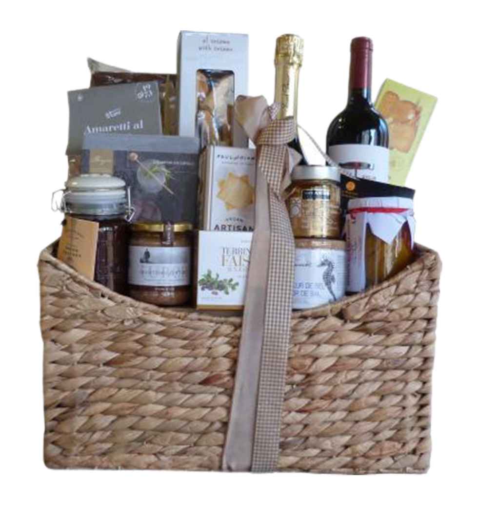 This basket comes with Antipasto like vegetables w...