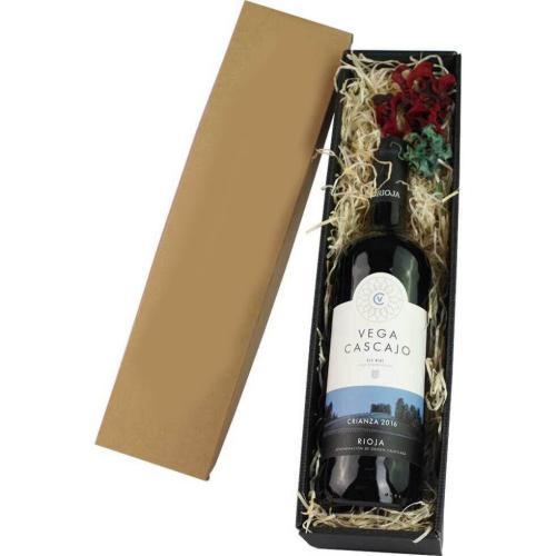 Vega Cascajo Crianza comes in a very special glass bottle which is handcrafted b...