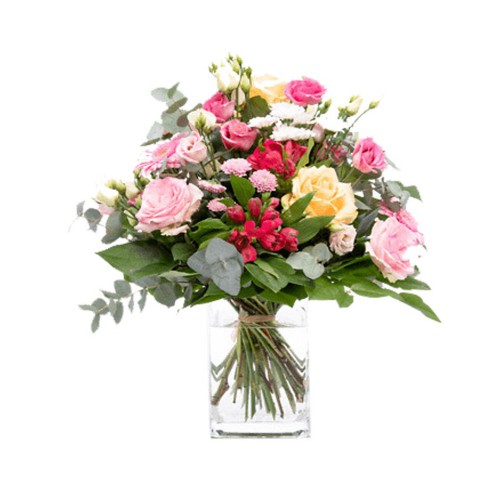 Create a carnation arrangement with the precise co...