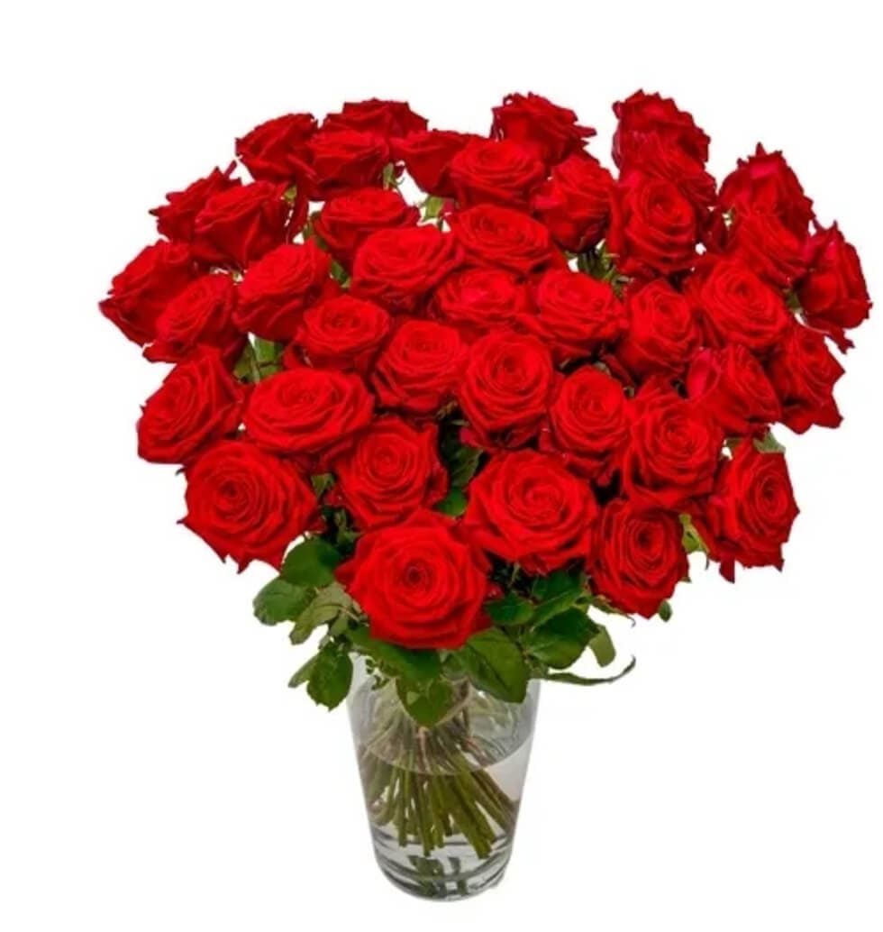 Bunch Of 40 Red Roses