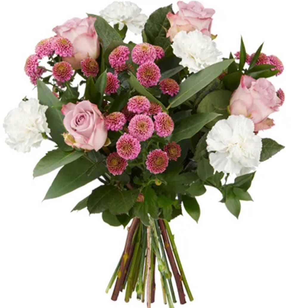 Elegant roses and carnations