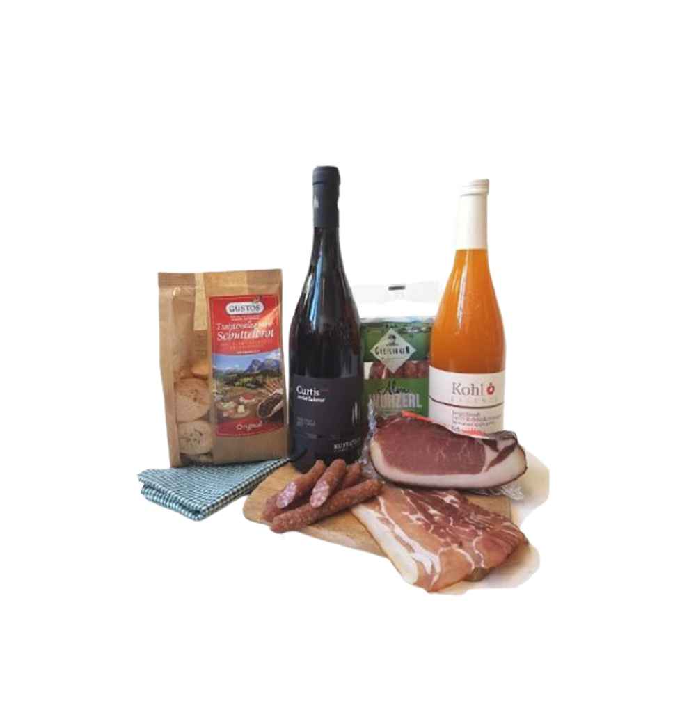 Our South Tyrolean snack gift basket is a unique c......  to Sankt Augus
