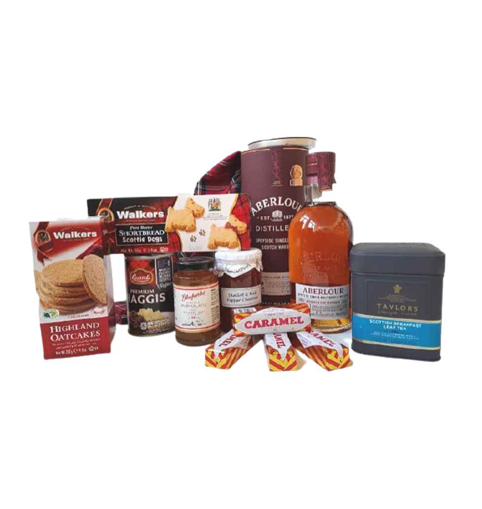 We put together an exquisite Scottish gift basket with a large portion of tradit...