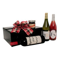 Breathtaking Let It Snow Gift Composition of Wine