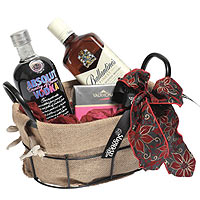 Enchanting Gift Composition of Vodka Whisky N Chocolates