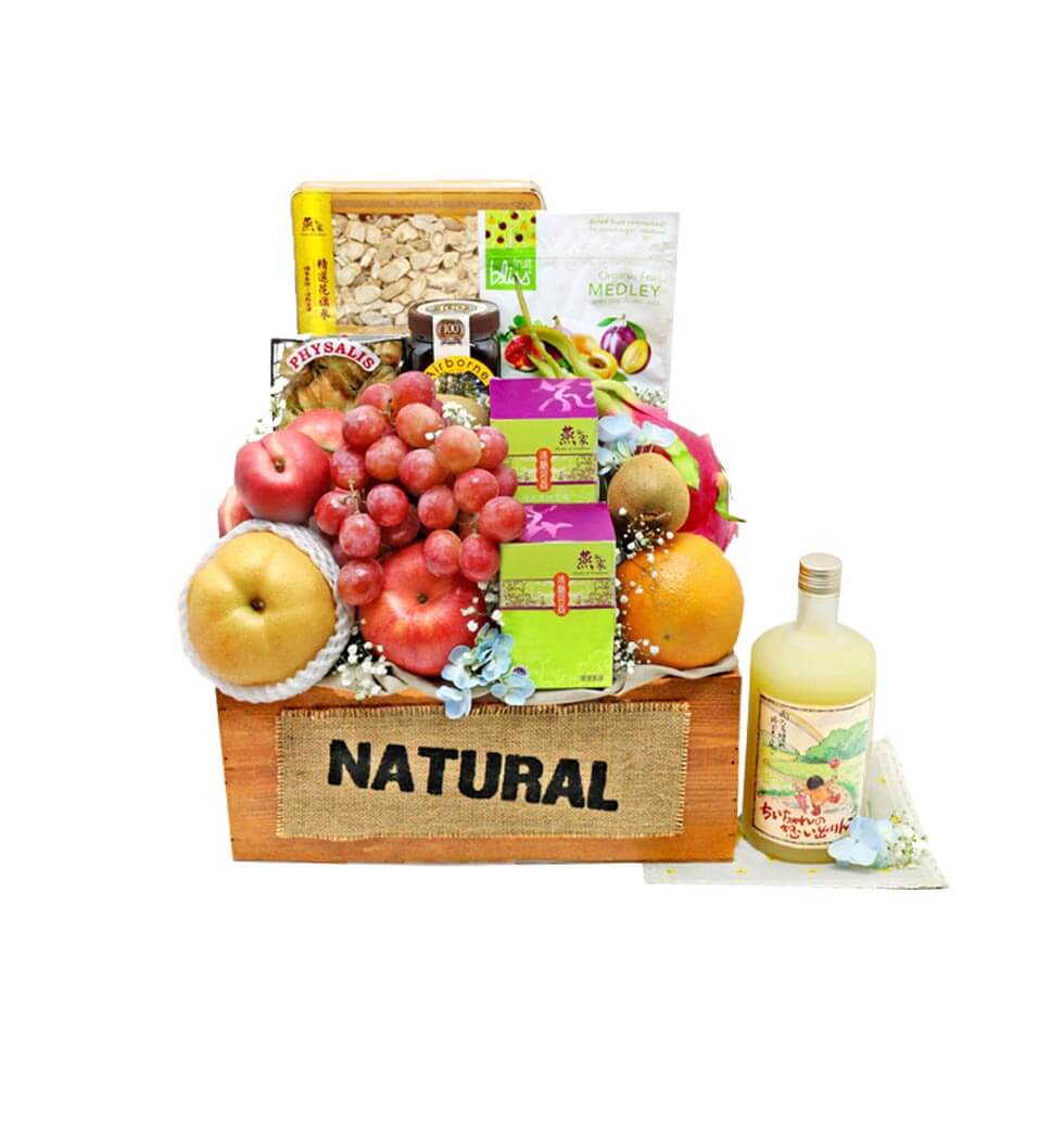 Our healthy basket is filled with delicious fruits...