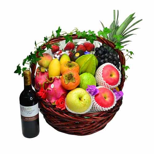 Send lovely wishes with this Delicious Mix Fruits ......  to Hung Hom