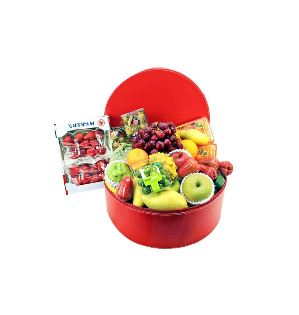 The main color is red.This kind of basket can be u......  to Yuen Long san Tin