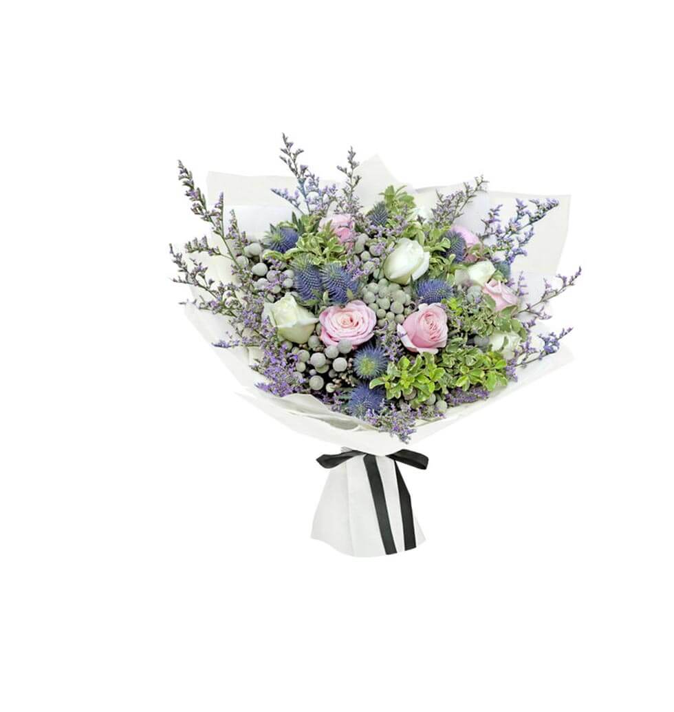 This Bouquet Gift is made of Pittosporum, Two colo......  to Pearl Island