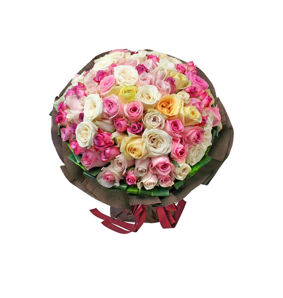 This mixed bouquet is available with matching gree......  to Kwai Chung
