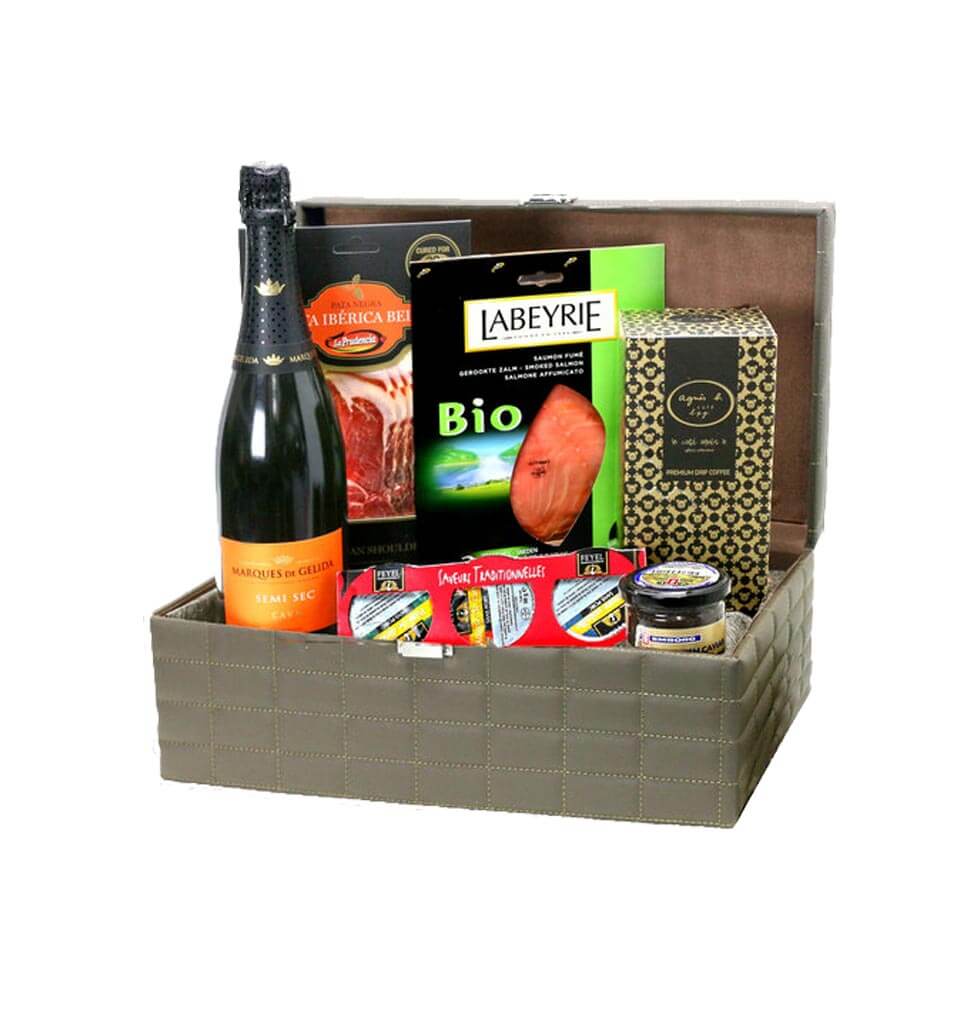 The Wine Hamper Gift Set is a perfect gift for the...