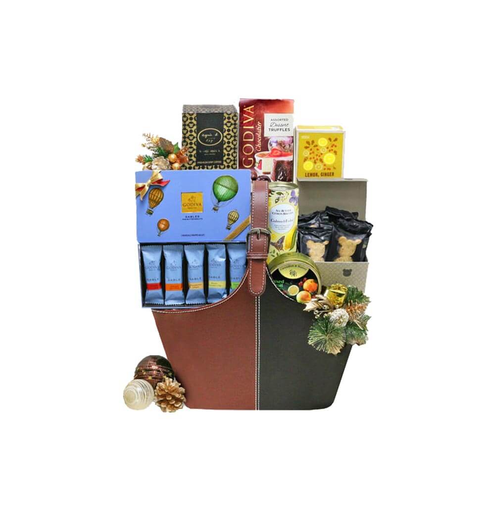 A Christmas Hamper M18 with Godiva Milk Chocolate ...