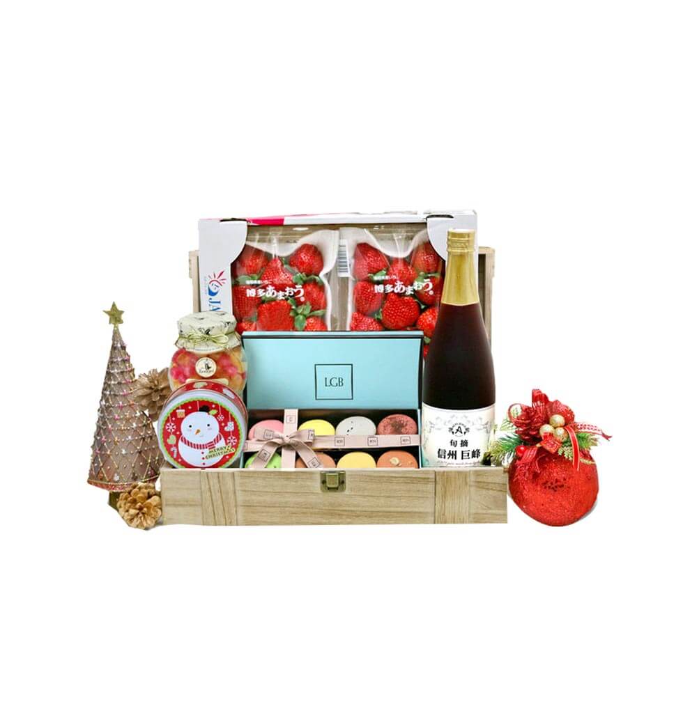 Hamper with Japanese Strawberry Flavors