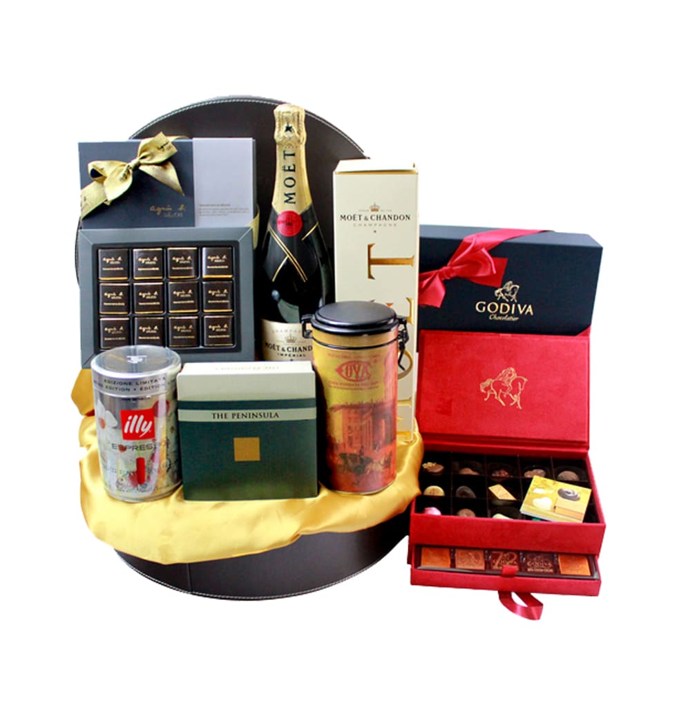 Perfect Moet and Chocolate Hamper