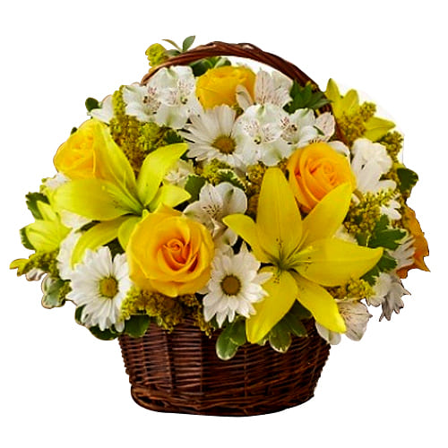 Exotic Seasonal Flowers Bouquet with Happiness