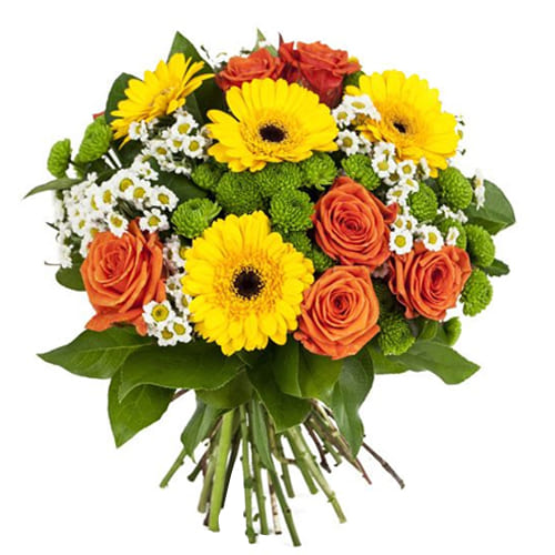 Exclusive Seasonal Flowers Bouquet With Heartfelt Wishes