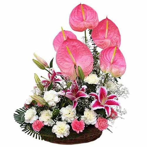 Exclusive Flowers Arrangement with Love