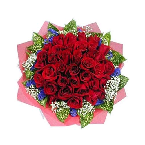 Classic Bouquet of 24 Red Roses