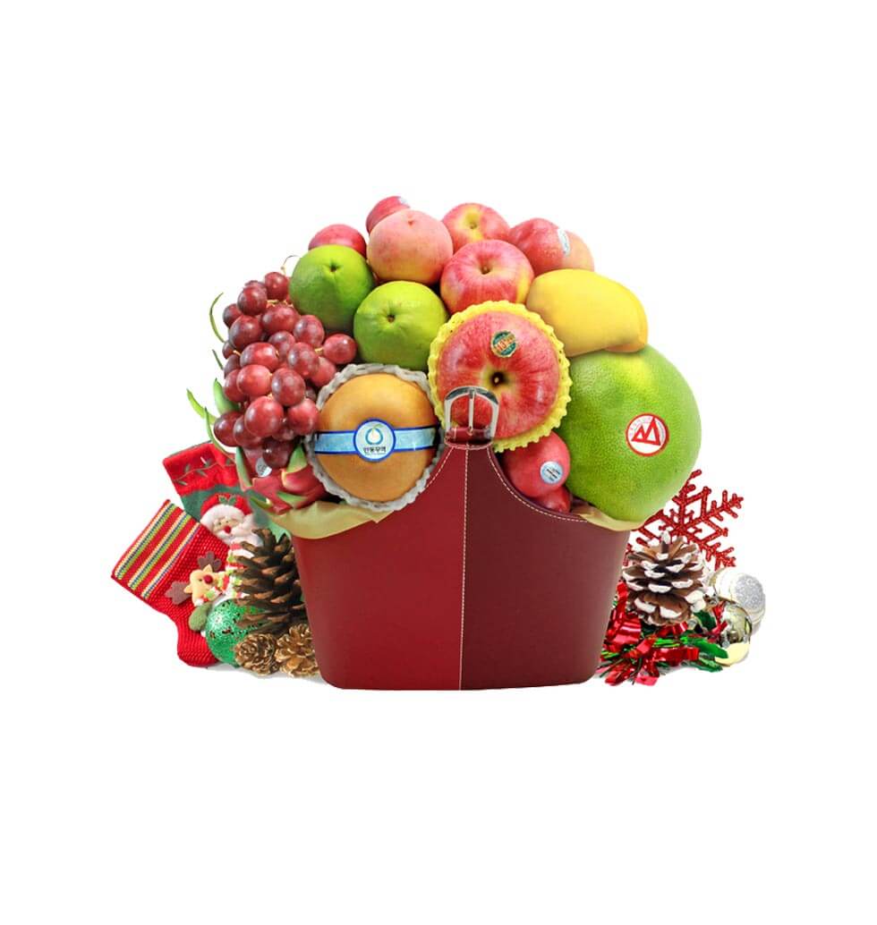 fruit basket for the holiday season