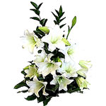 This bouquet of white n pure lilies reveals ur hid...