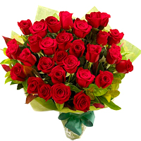A classic gift, this Dazzling 24 Red Roses Bouquet makes the any celebration muc...