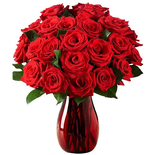 Breathtaking Valentines 24 Kisses Bouquet of Love