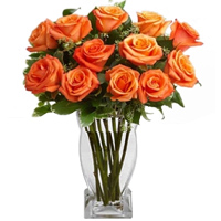 Captivating Valentines Orange Glow Bouquet