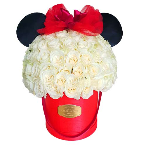 Sun-Kissed Minnie Floral Box Arrangement