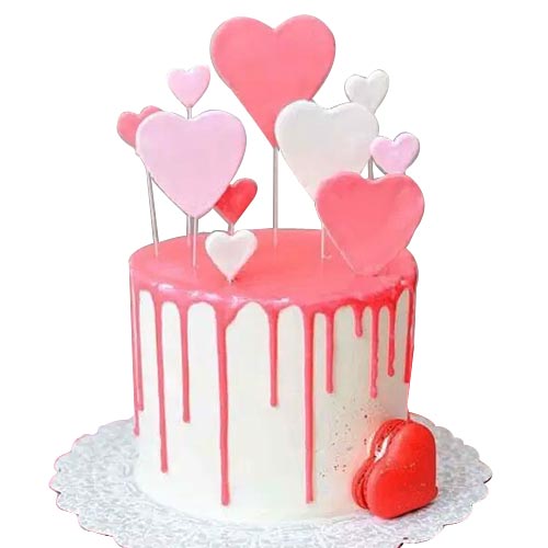 Every bite of this Toothsome Dripping Love Cake wi...