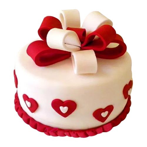 Enjoyable Love Ribbon Cake