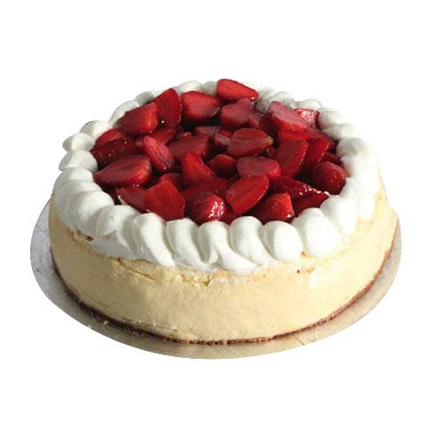 Finest Cheese with Strawberry Topping Cake